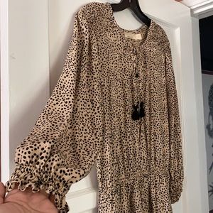 Anthropologie animal print romper 🐆